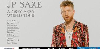 El cantante JP Saxe anuncia tres conciertos en México para 2024