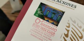 Realizan réplica de cancelación de la estampilla conmemorativa del Museo Frida Kahlo, en el MUSA