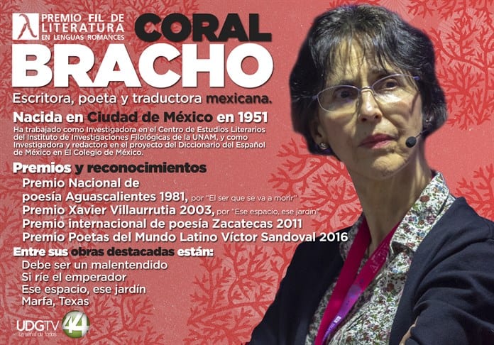 La poeta mexicana Coral Bracho gana el Premio FIL de Literatura en Lenguas Romances 2023