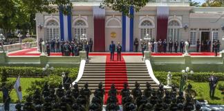 El presidente Bukele recibe en El Salvador al emir de Catar