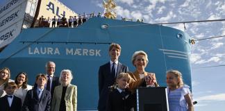 La naviera danesa Maersk bautiza el primer buque propulsado por metanol verde