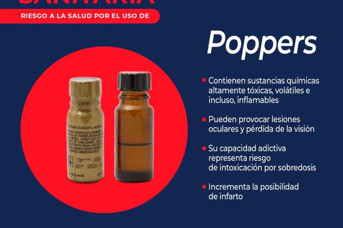 Advierte Cofepris sobre riesgo por la inhalación de productos llamados “poppers”