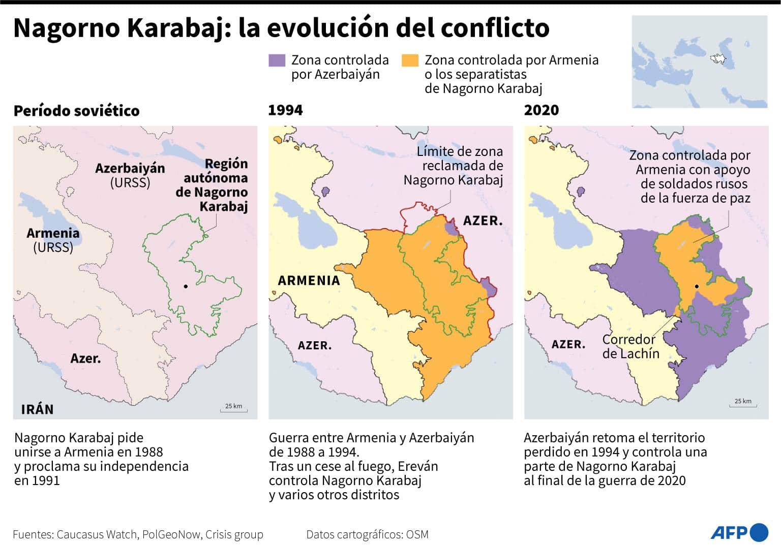 Armenia y Azerbaiyán se enfrentan en la ONU sobre violencia en Nagorno-Karabaj