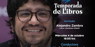 Temporada de Libros - Mi. 04 Oct 2023 - Alejandro Zambra