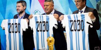 Argentina busca albergar más de un partido del Mundial 2030, dice Tapia