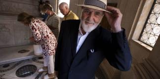 Pistoletto se refleja en el Templete de Bramante de la Academia espa&ntilde;ola en Roma