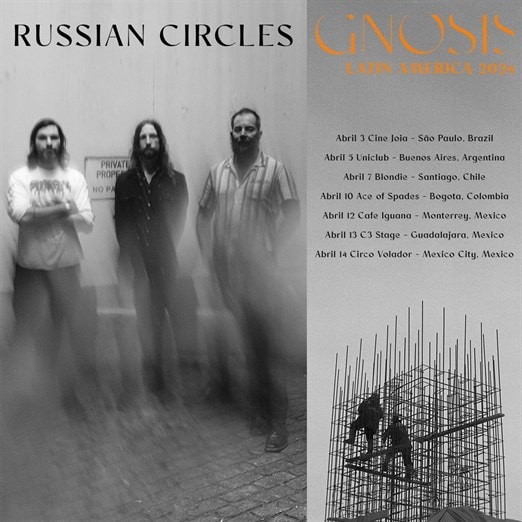 La banda Russian Circles anuncia gira por México para 2024