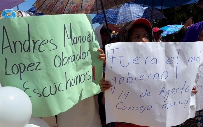 Indígenas protestan en el sur de México para exigir la liberación de líderes secuestrados
