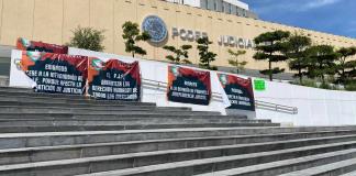 Trabajadores del Poder Judicial paralizan el Periférico para exigir que no se eliminen fondos en 2024