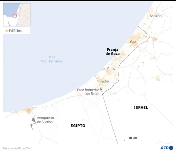 Presidente egipcio advierte del riesgo de desplazar a los palestinos de Gaza hacia Egipto