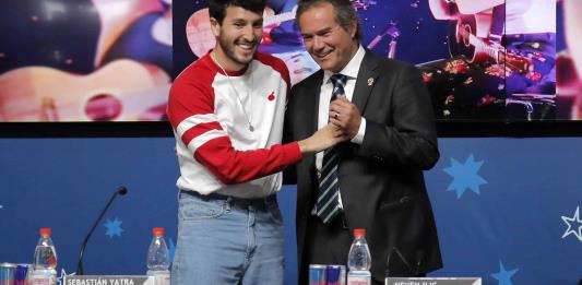 Sebastián Yatra con nervio para show inaugural de los Panamericanos 2023 en Chile