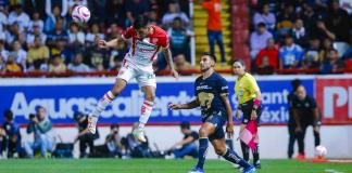 Paraguayo Samudio anota el gol del triunfo del Necaxa ante Pumas