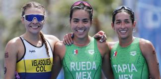 México domina el triatlón femenino, se cuelga su primer oro y alcanza también el bronce