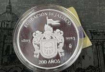 Acuñan moneda en plata por los 200 años de Jalisco; coleccionistas realizarán Convención en Guadalajara