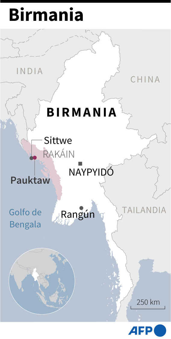 Más de 70 civiles muertos y 200.000 desplazados por combates en Birmania