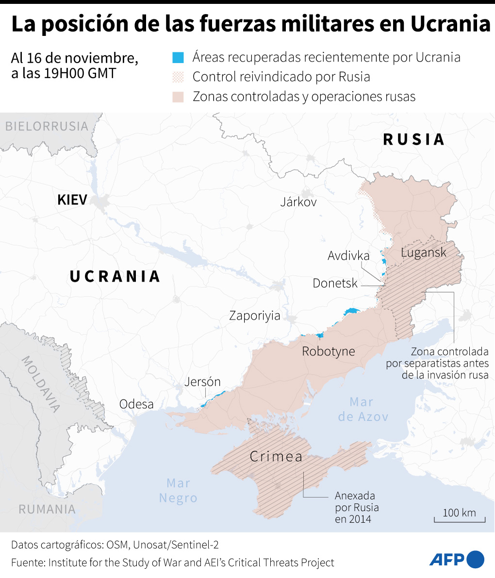 Tras meses de contraofensiva, Ucrania reivindica un éxito ante los rusos en el río Dniéper