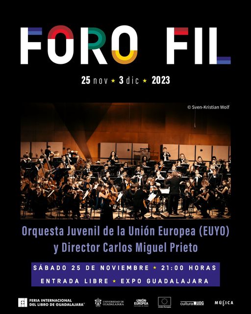 Con la dirección de Carlos Miguel Prieto, la Orquesta Juvenil de la UE ofrecerá el concierto inaugural de la FIL 2023