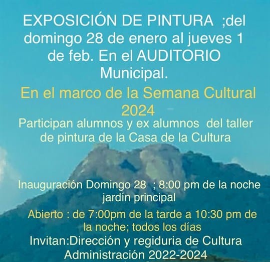 Inaugurarán exposición del taller de pintura de Villa Purificación: celebrando 29 años promover el arte plástico