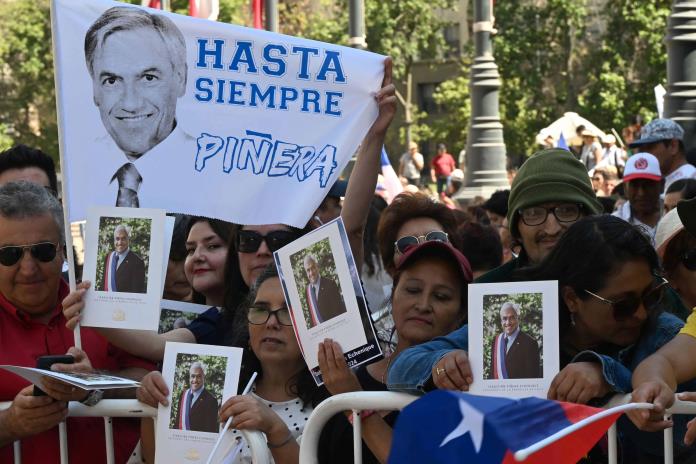 Chile despide a expresidente Piñera, recordado como un demócrata