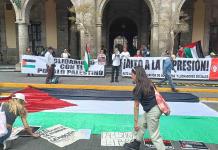 Cientos de ciudadanos pro Palestina protestan en Guadalajara; denuncian represión policial