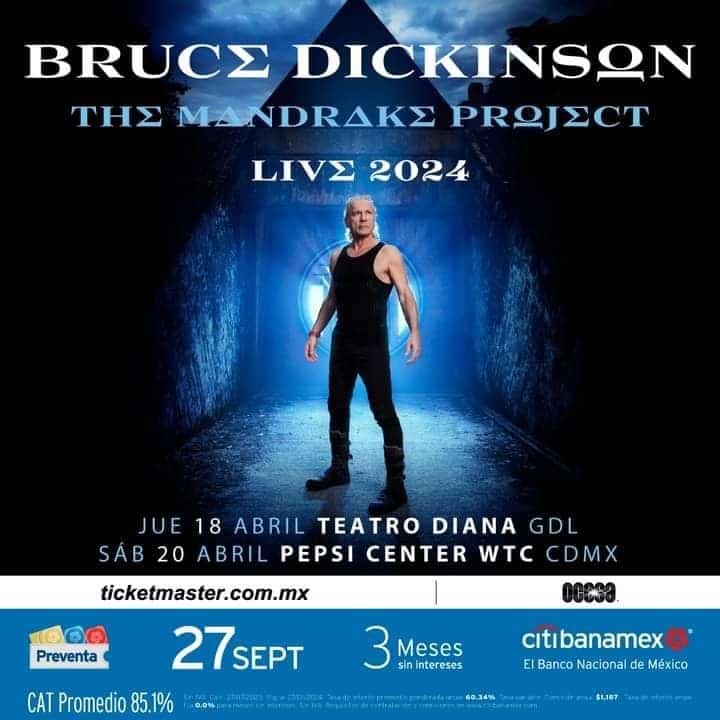 Bruce Dickinson critica los altos precios de los boletos para conciertos