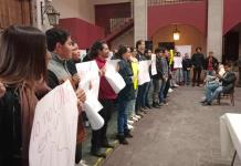 Entre protestas de jóvenes priistas, Confío por México anuncia su apoyo a Pablo Lemus