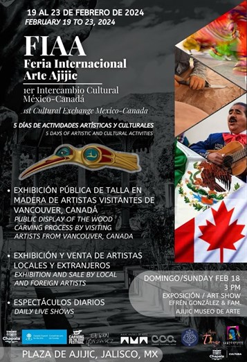 Para fortalecer los vínculos culturales entre México y Canadá, arranca la Feria Internacional de Arte Ajijic