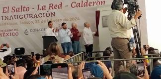 Con López Obrador presente, inauguran red para enviar más agua a Guadalajara