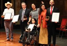 Entregan Premios Nacionales de Artes y Literatura 2023 en el Palacio de Bellas Artes