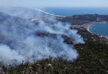 Dos incendios forestales afectan a Acapulco y avanzan hacia casas