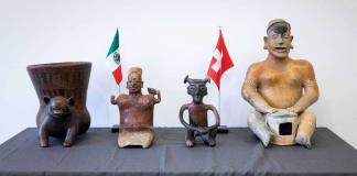 Suiza entrega 24 piezas arqueológicas en embajada de México en la ciudad de Berna