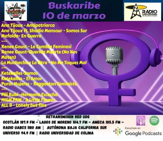 Buskaribe 10 marzo 2024 - Música Femenina