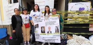 El colectivo Mujeres Unidas bloqueó el Consejo de la Judicatura