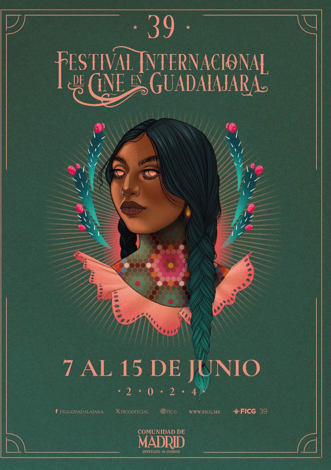 Tata Muciño es la autora del cartel del 39 Festival Internacional de Cine en Guadalajara