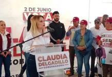 Claudia Delgadillo se compromete con candidatos a alcaldías a traer el tren de la 4t a sus municipios