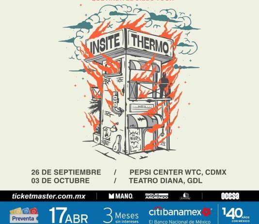 Thermo e Insite anuncian conciertos en conjunto en CDMX y Guadalajara
