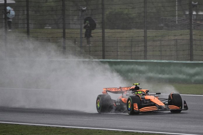 Norris logra la pole esprint bajo la lluvia de Shanghái, Alonso saldrá tercero