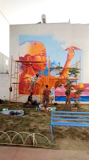 Para reforzar la vinculación social, Infonavit impulsa la creación de murales comunitarios