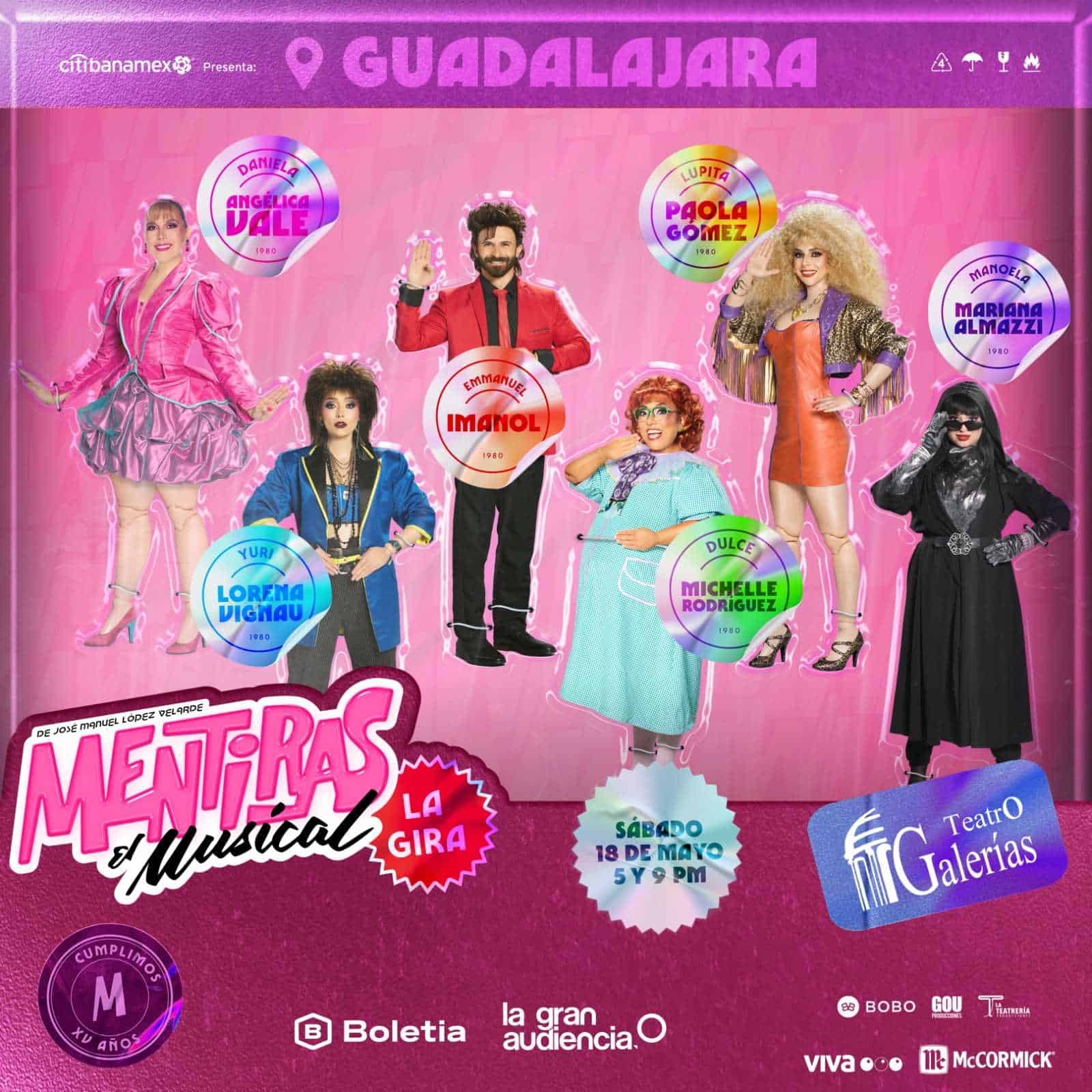 Michelle Rodríguez se une al elenco de Mentiras, El Musical en Guadalajara