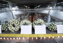 Conmemoran con un ataúd los tres años del colapso del metro que dejó 26 muertos en México
