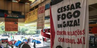 Brasil se suma a las acampadas universitarias contra la guerra en la Franja de Gaza