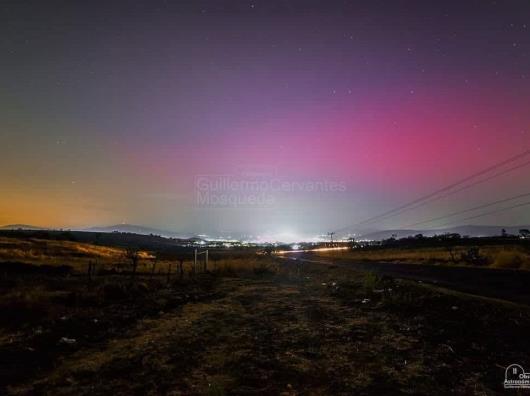Auroras boreales del 10 de mayo fueron visibles en la Ribera del Lago de Chapala