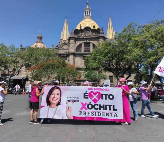 Realizan en Guadalajara evento en pro de Xóchitl Gálvez; denuncian que les cobraron para usar el espacio público