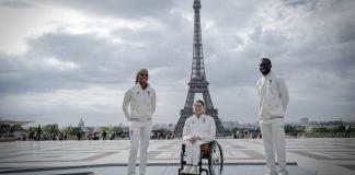 Podios reciclados e inspirados en la Torre Eiffel para los Juegos París-2024