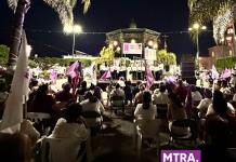Candidata por Hagamos realiza su cierre de campaña en la plaza principal de Ocotlán 