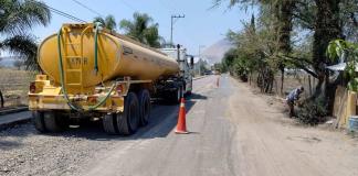 Arrancan reencarpetamiento de carretera a San Luis del Agua Caliente con recursos del propio ejido