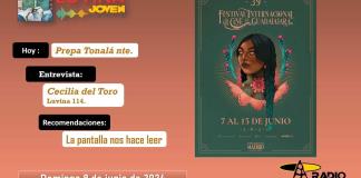 Prepa Tonalá nte. Cecilia del Toro en la Luvina 114. La pantalla nos hace leer. Luvina Joven Radio 9 junio 2024