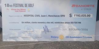 Con torneo de golf, reúnen casi 1.2 millones de pesos para ayudar a niños con cáncer