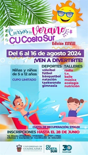 ¡No te lo pierdas! Inscripciones abiertas para los Cursos de Verano del CuCostaSur