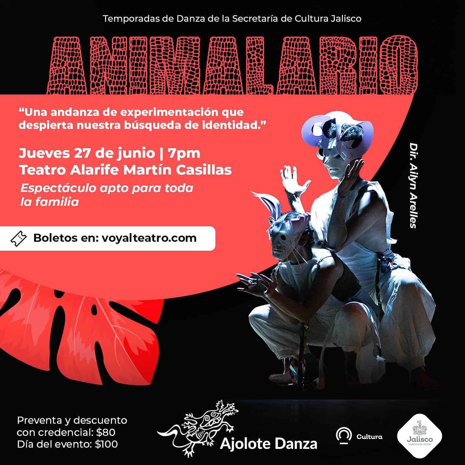 Danza experimental: La obra “Animalario” será presentada en el Teatro Alarife Martín Casillas